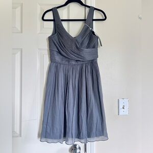NWT | J.Crew | Silk |  Heidi Dress | Graphite Grey | Wedding | Size 6 Petite